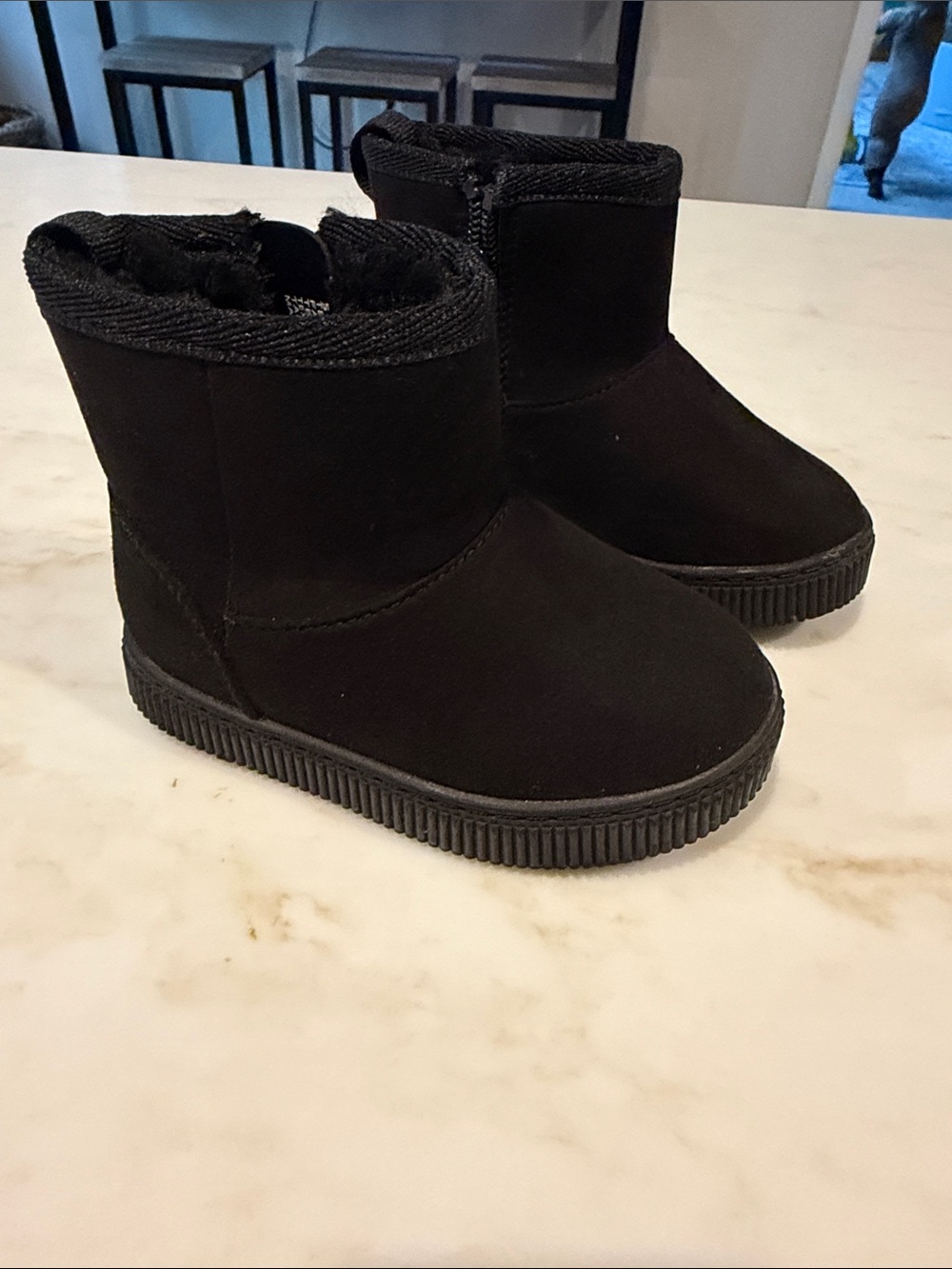 Cat & Jack Black Kids Winter Boots